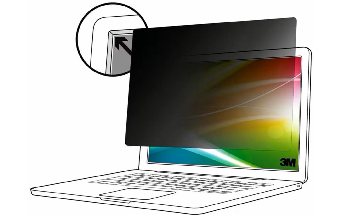 3M Displayschutz für 12,1" Laptop (16:10)