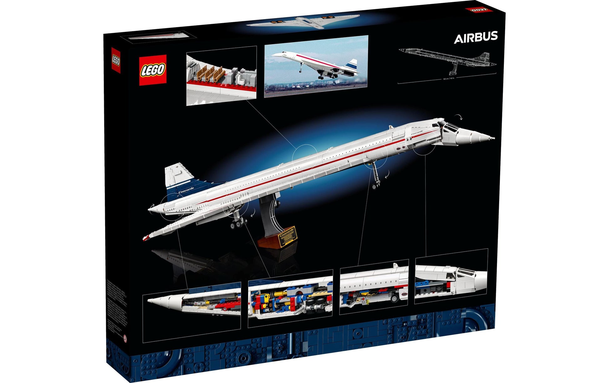 LEGO Icons Concorde 3D-Puzzle – 2083-teilig – 43 × 15 × 105 cm – ab 18 Jahren