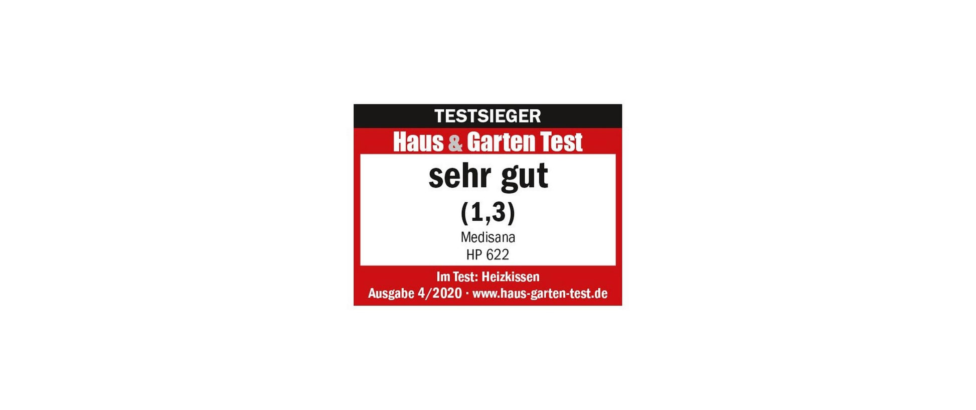 Medisana Elektrische Heizdecke HP 622 – 6 Heizstufen, automatische Abschaltung 90 min – 60 × 30 cm – Grau