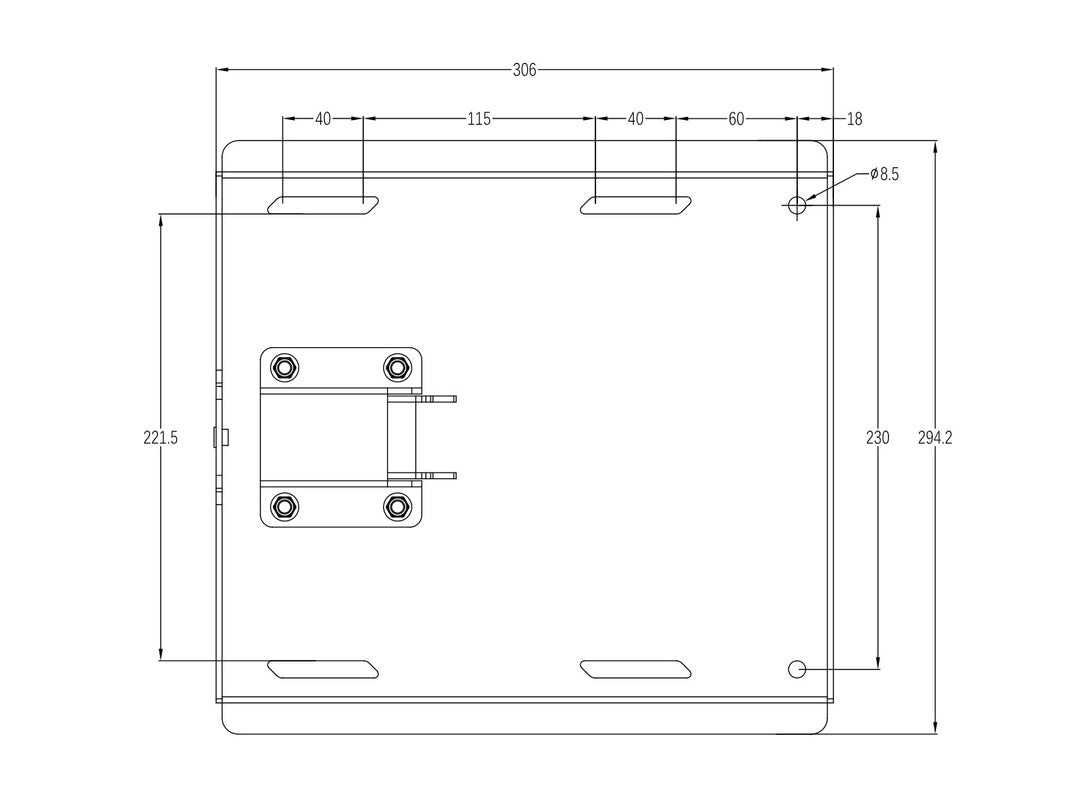 Multibrackets M Universal Schwenkarm 180 – Wandhalterung, schwenkbar, für 70", VESA 300×200, bis 125 kg