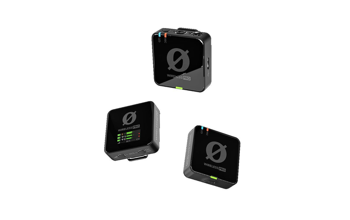 RØDE Wireless PRO Lavalier-Mikrofon-Set – 3,5 mm Klinke/USB-C, Kabellos, Omnidirektional, 20–20'000 Hz, Schwarz