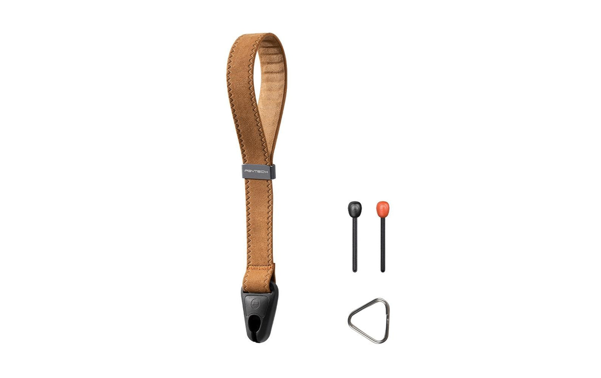 PGYTECH P-CB-124 Handgurt – Mikrofaser/Nylon, Braun – für Digitalkamera
