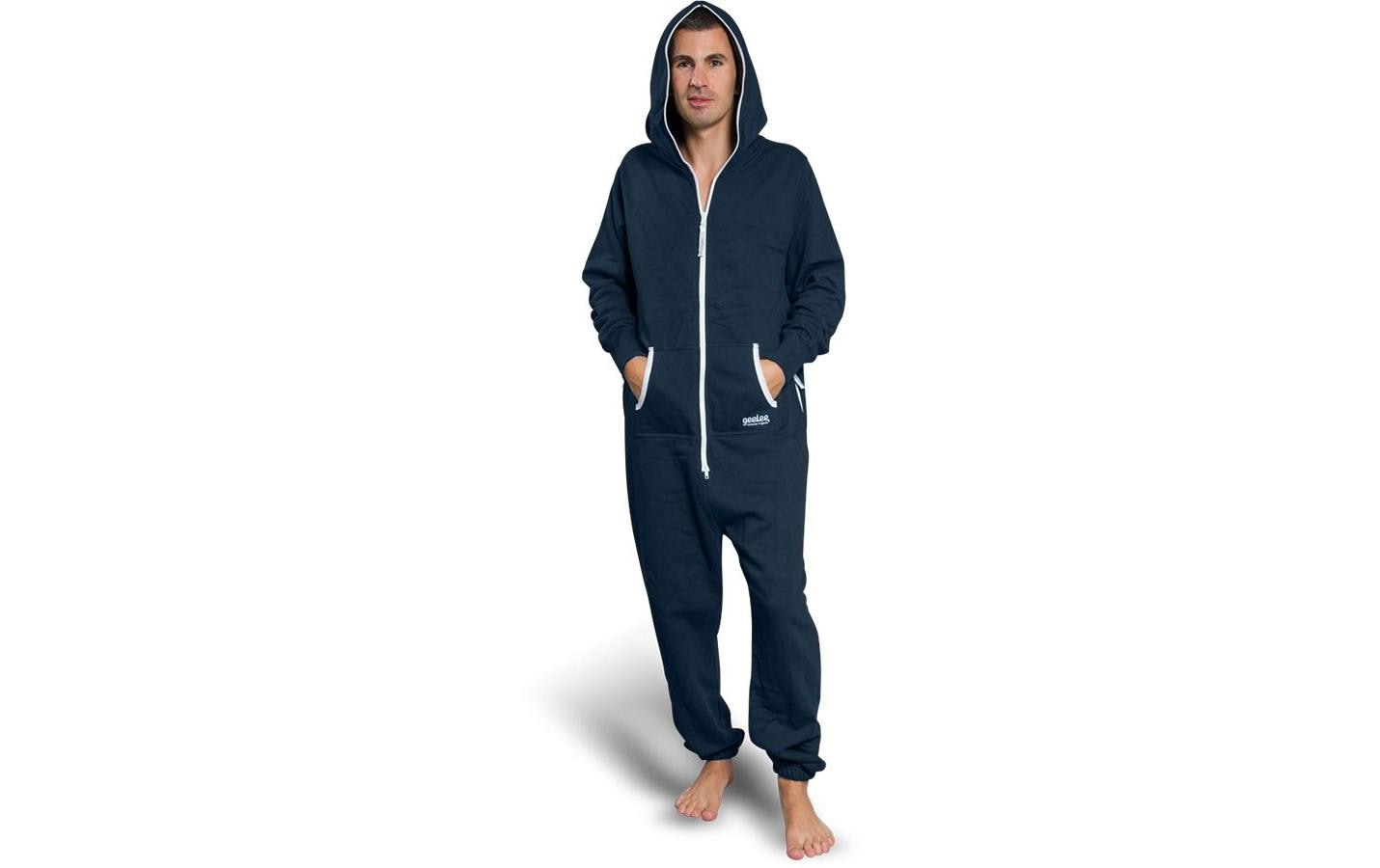 Switcher Jumpsuit Original Geelee – S – Dunkelblau, Baumwolle/Polyester, 35% Recycelt, 1 Stück