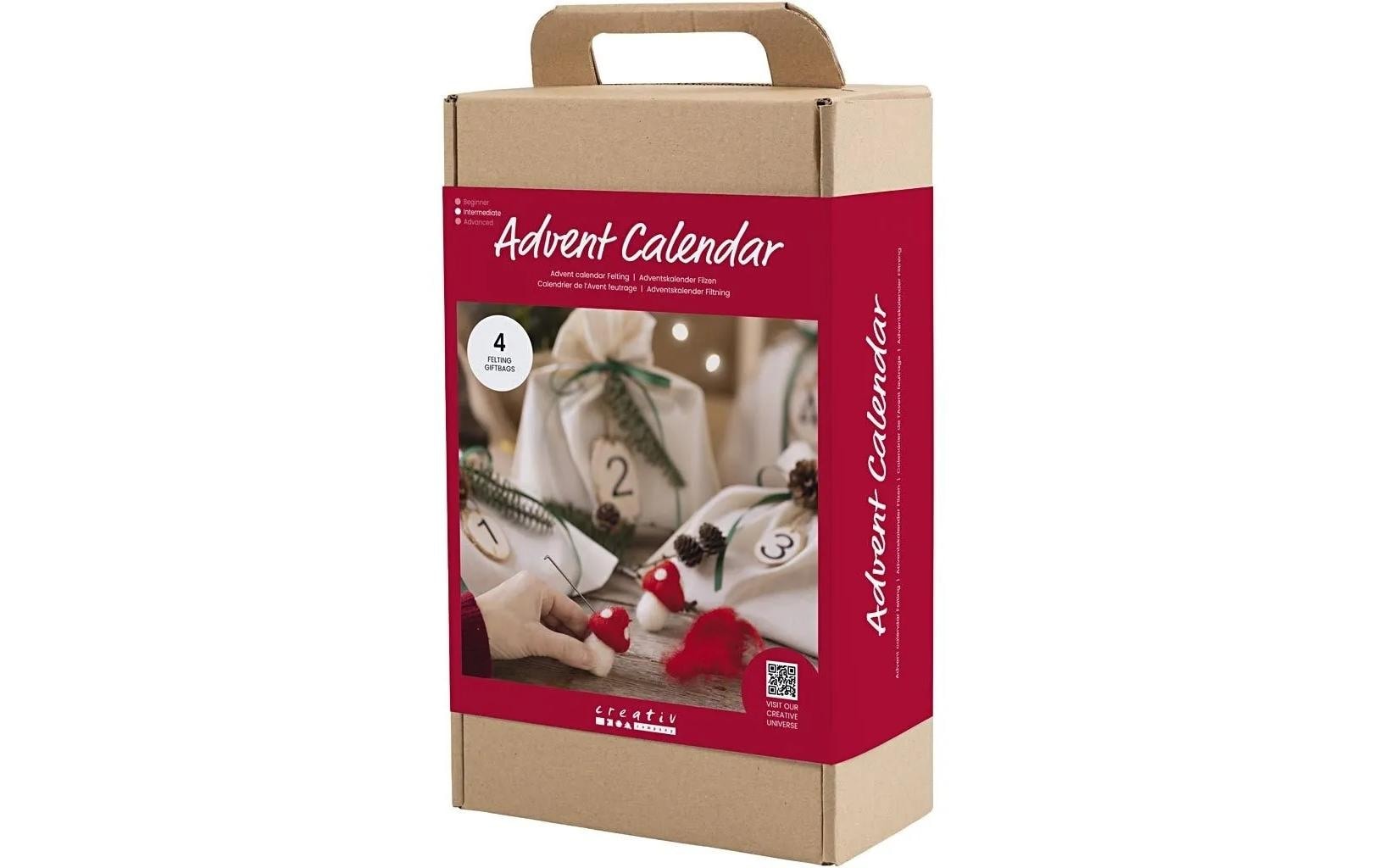Creativ Company Kreativkalender Filzen – Weihnachten – 4 Stück