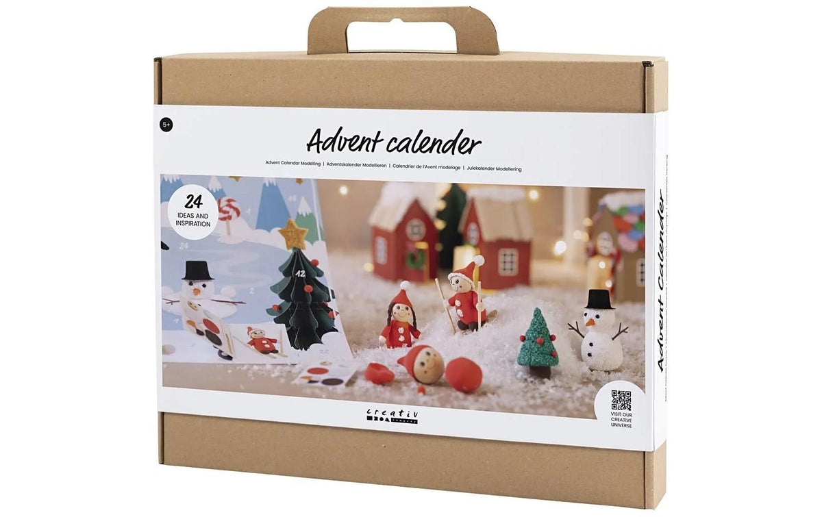 Creativ Company Adventskalender Bastelset – Weihnachten – ab 5 Jahren