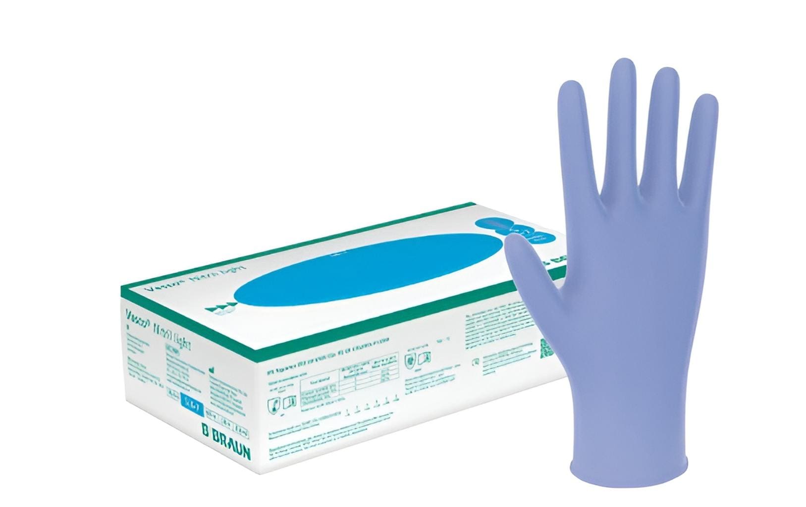B. Braun – Einweghandschuhe Nitril, Vasco Nitril Light – XL, 45 Paar – Lavendel, MDR I