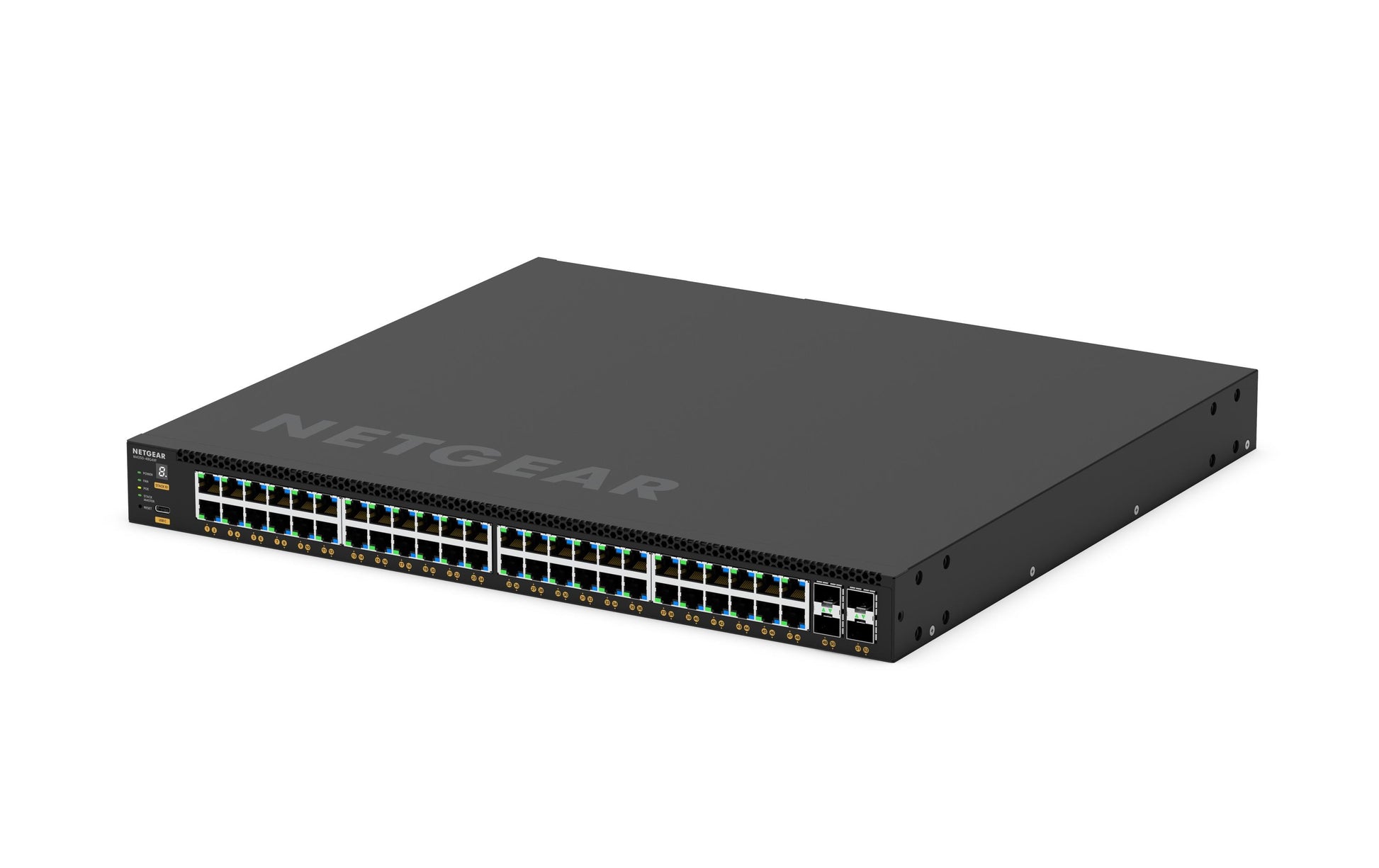 NETGEAR M4350-48G4XF – Managed Switch – 48×GbE, 4×SFP+, L3, PoE+ 1440 W, 1U
