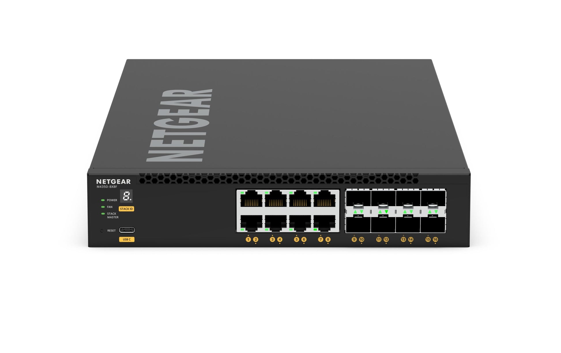 NETGEAR M4350-8X8F – Managed Switch – 8×10G RJ45, 8×SFP+, L3, 1U