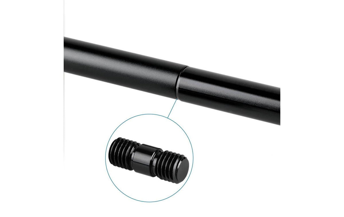 SmallRig 1659 15 mm Stange – M12 Gewinde, Aluminium, Schwarz – 6er-Pack