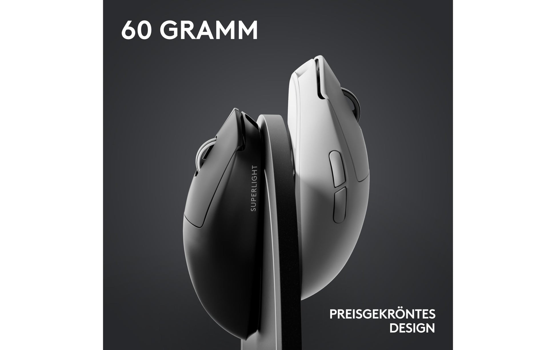 Logitech G PRO X SUPERLIGHT 2 – Gaming-Maus – Kabellos (2,4 GHz), 32000 DPI, Rechts, Schwarz