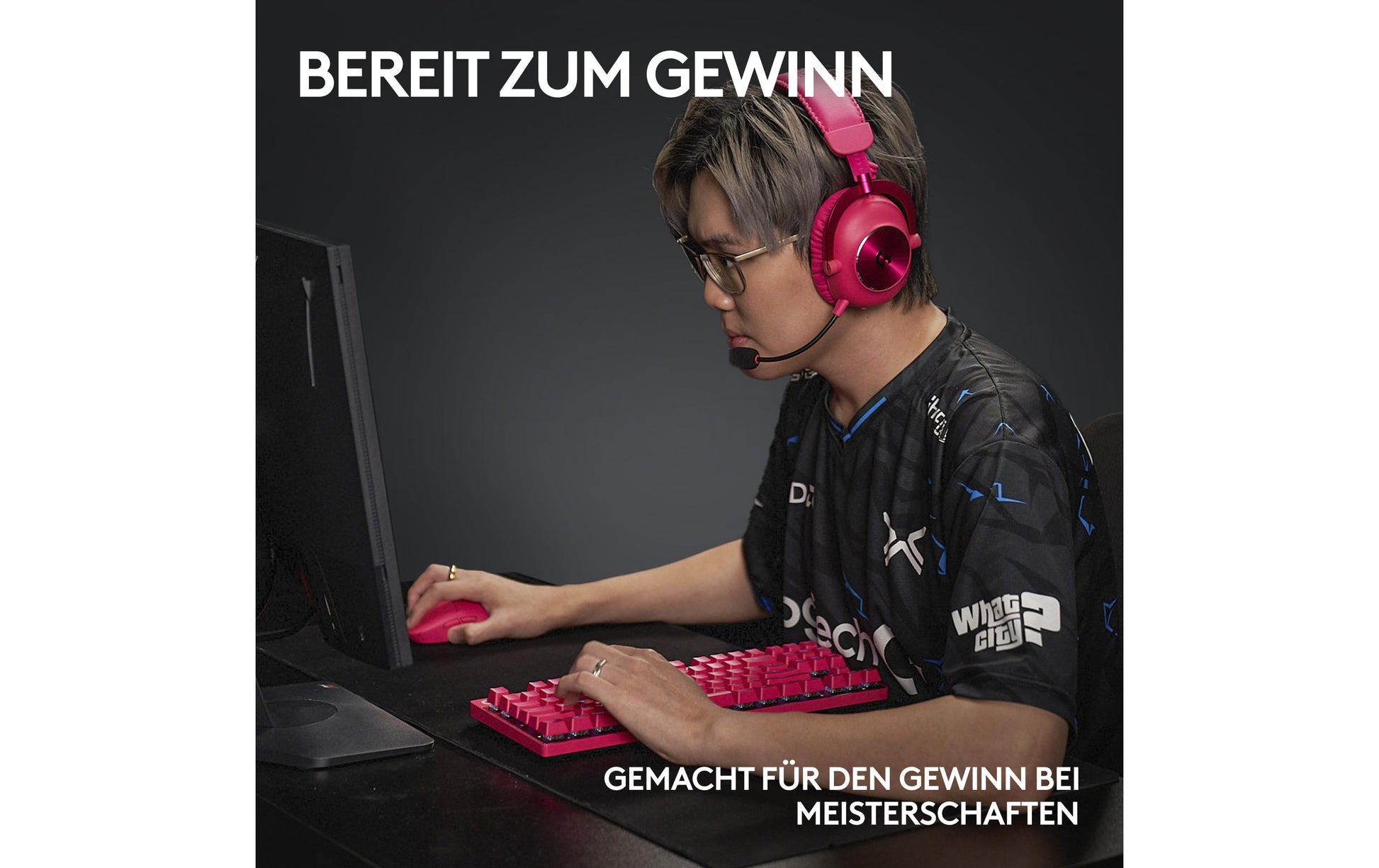 Logitech G G PRO X SUPERLIGHT 2 – Gaming-Maus – Kabellos (2,4 GHz), 32000 DPI, Rechts, Magenta