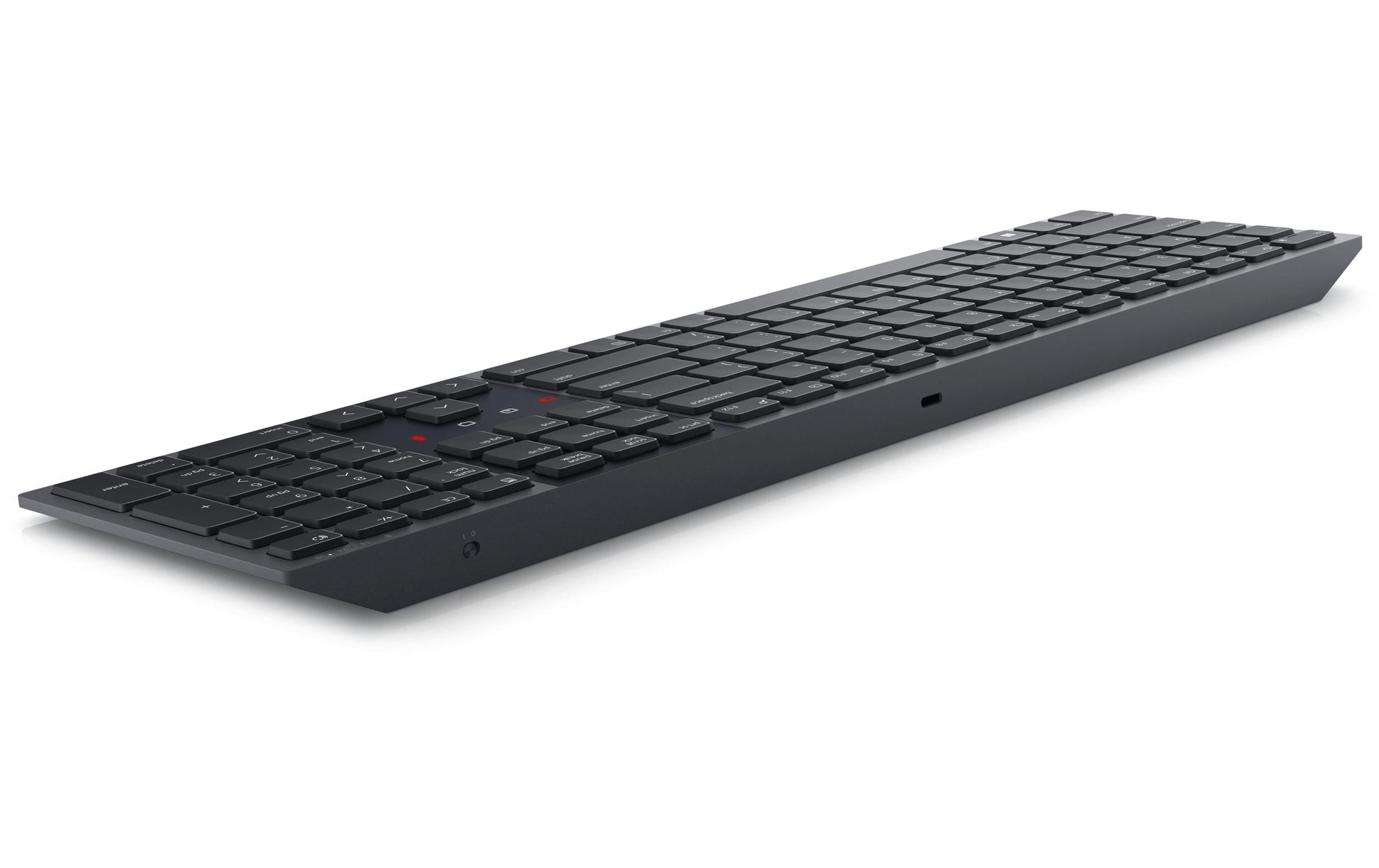 Dell KB900 – Tastatur, kabellos, IT-Layout (IT), Fullsize (mit Ziffernblock), Scherenmechanik, aufladbar, Graphit