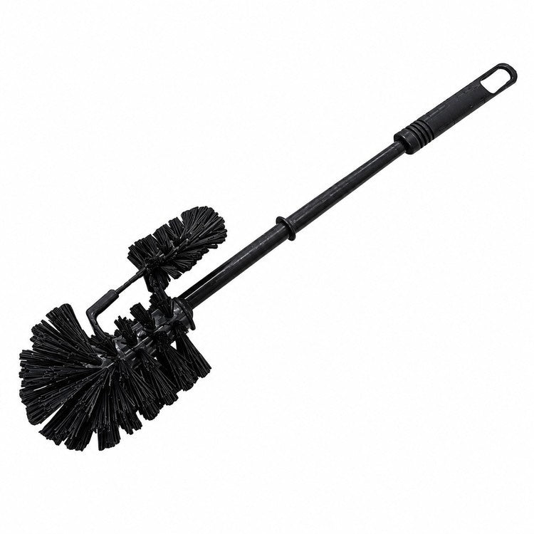 Weitaclean WC-Bürste – Polypropylen, schwarz, mit Randreiniger, Ø 7,5 cm