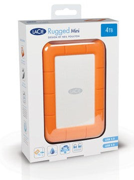 LaCie Rugged Mini Speichergerät – 4 TB, USB 3.2 Gen 1 (Micro-USB B), schockresistent