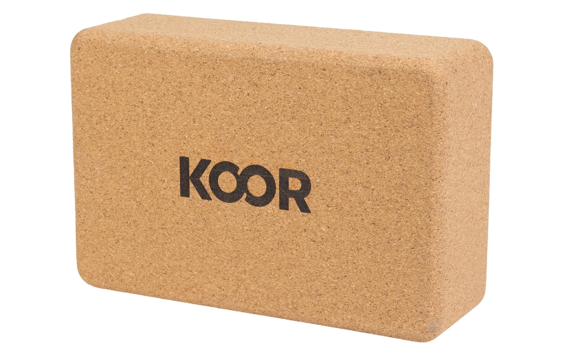KOOR Yoga-Set (Matte & Block) – 4-teilig – 183 × 61 × 0,4 cm – braun, violett – Kork