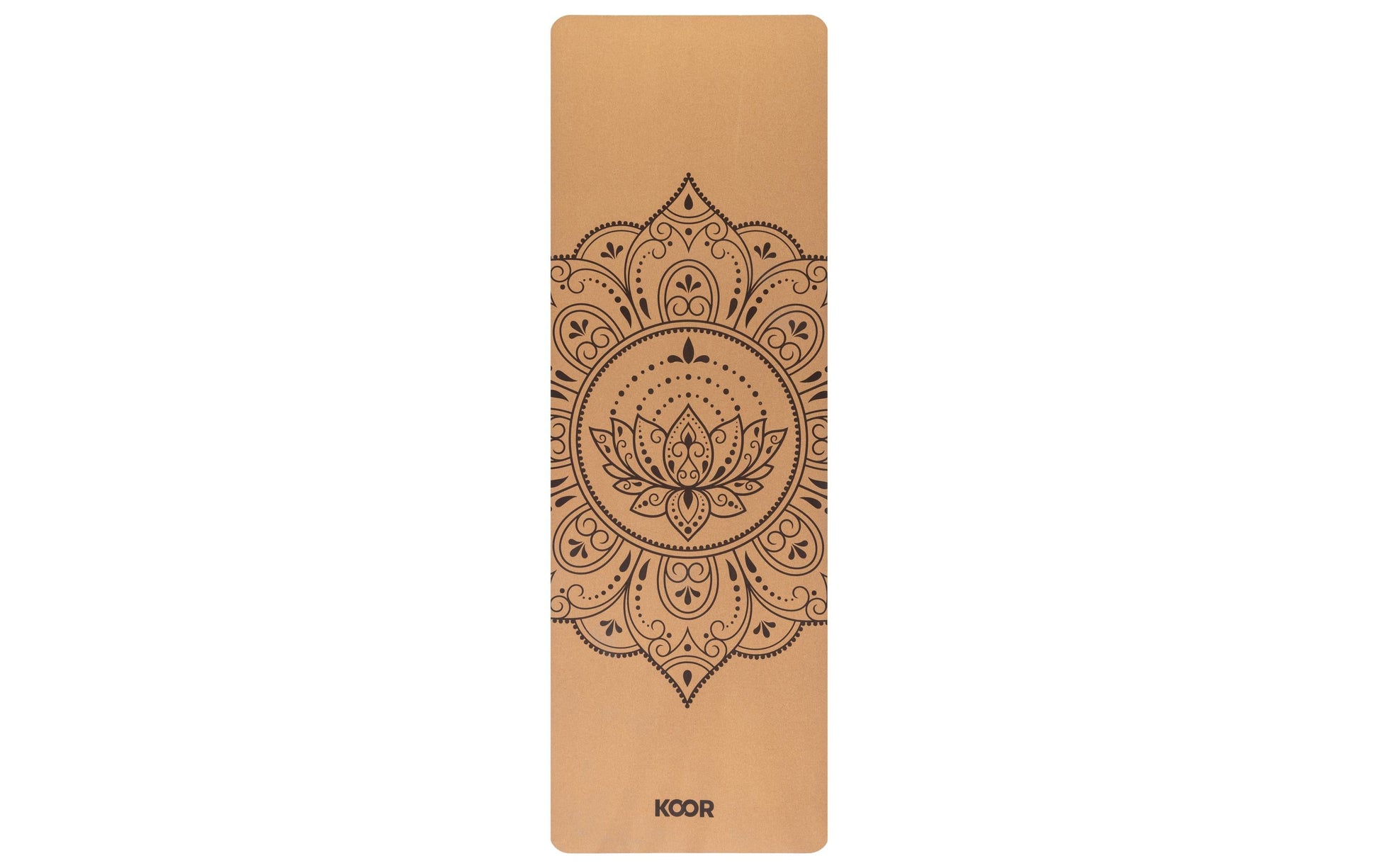 KOOR Yoga-Matte, 183 × 61 × 0,4 cm – Braun, Kork