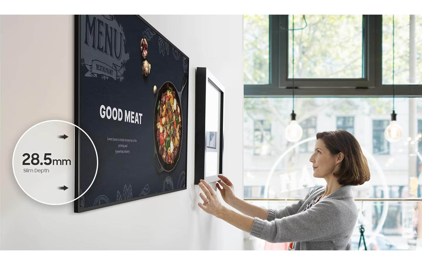 Samsung QM50C (LH50QMCEPGCXEN) – 50" 4K Ultra HD Signage-Display, 500 cd/m², 24/7, Tizen – Schwarz