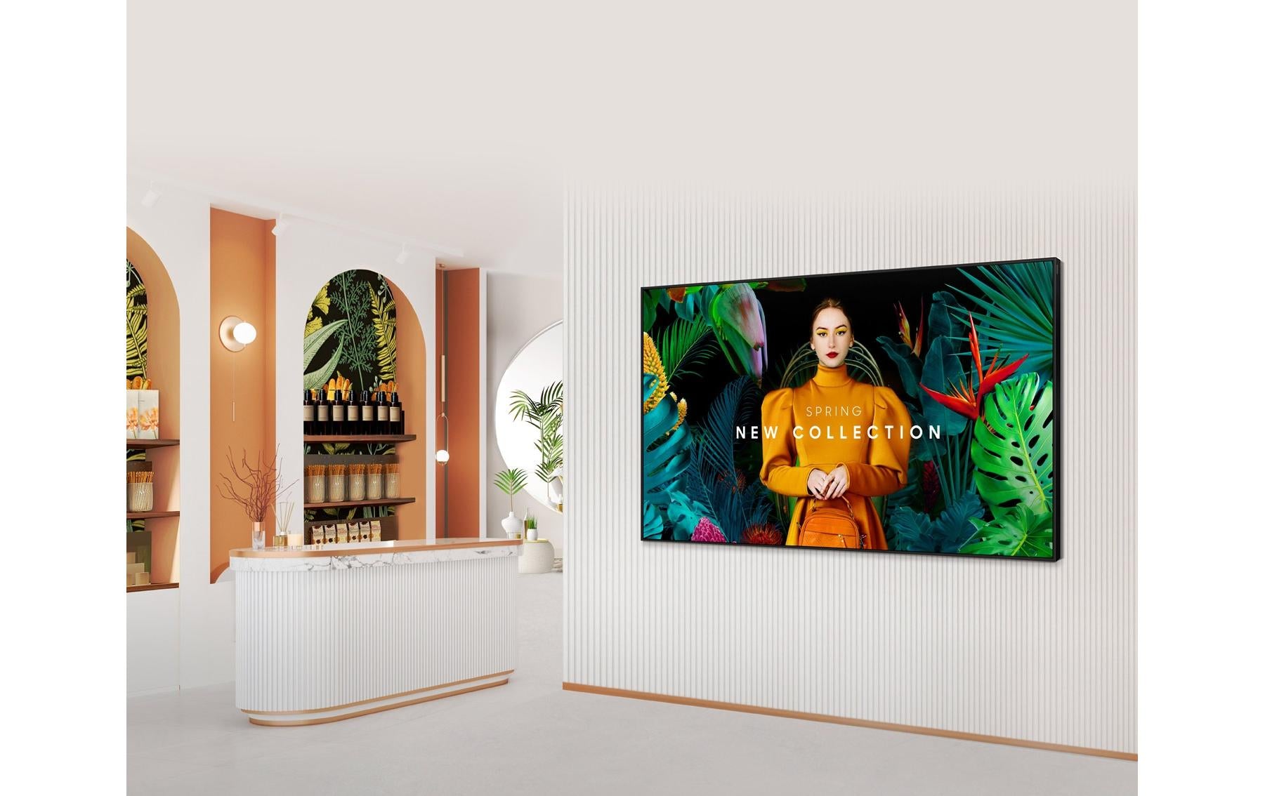 Samsung QM50C (LH50QMCEPGCXEN) – 50" 4K Ultra HD Signage-Display, 500 cd/m², 24/7, Tizen – Schwarz