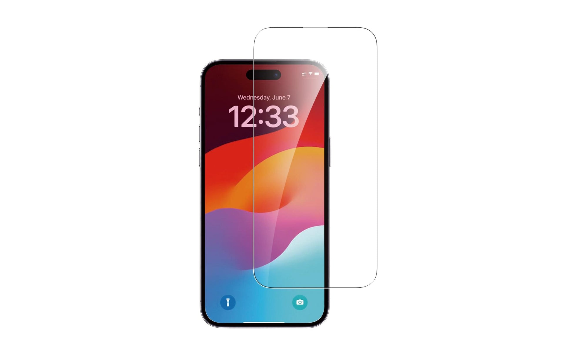 4smarts Displayschutz (Panzerglas), 9H – für iPhone 15 – mit Applikator