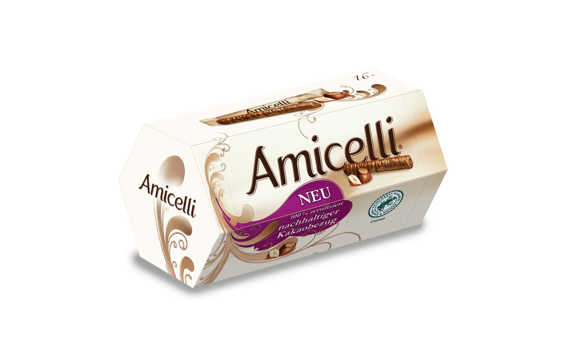 Amicelli Haselnuss Waffelröllchen – 200 g