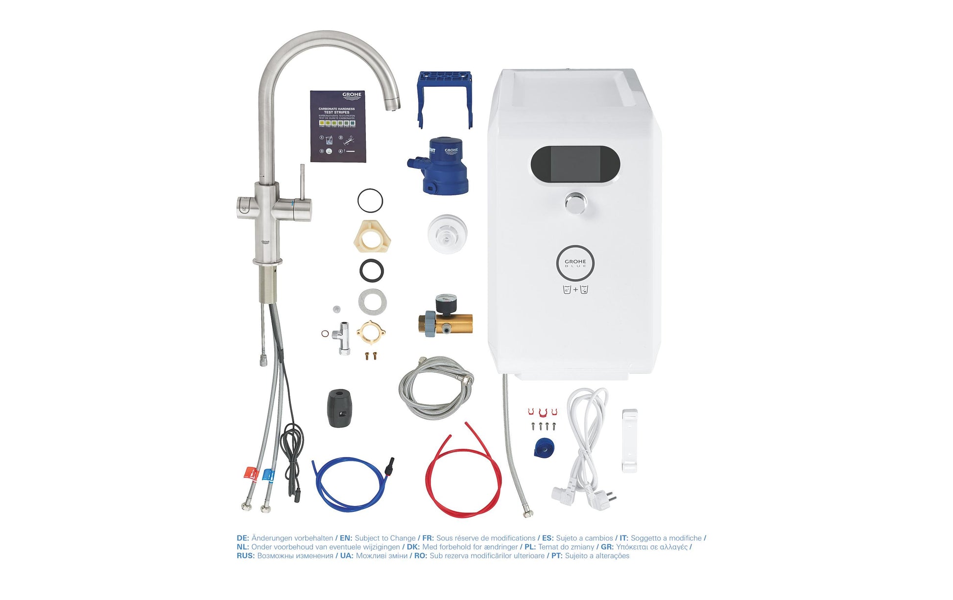 GROHE Blue Professional C Auslauf-Set – Messing, 270 W, Silber