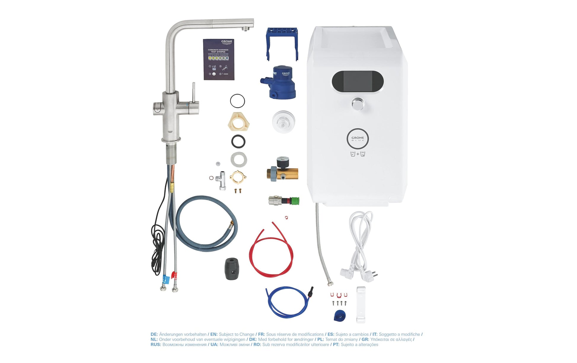 GROHE Blue Professional L Auslauf – Messing, 270 W, Silber, 360° Schwenkbar