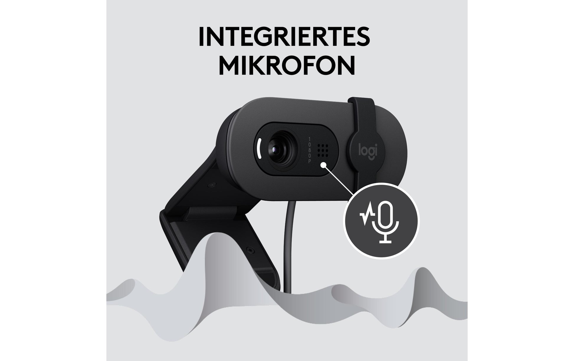 Logitech Brio 100 – Webcam – Full HD 1080p, USB, Graphit
