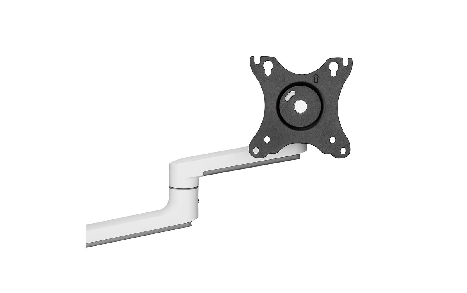 Neomounts DS60-425WH1 – Monitorarm, 1, Tischklemme, bis 27", VESA 75 × 75/100 × 100 mm, 8 kg, weiss
