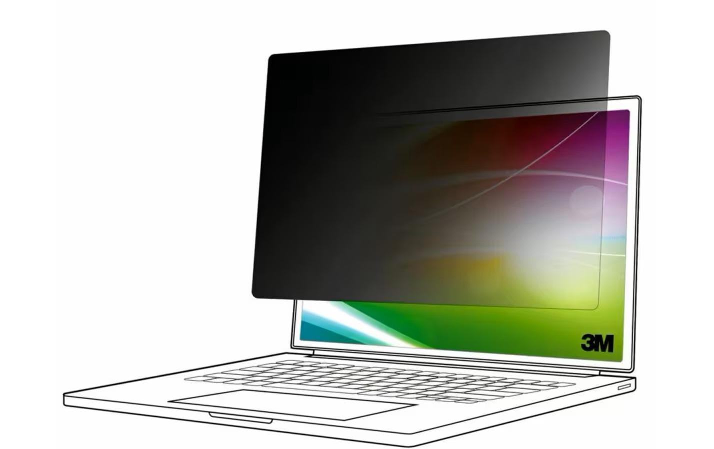 3M Displayschutz für 15,6" Breitbild-Laptop (16:9, BP156W9E)