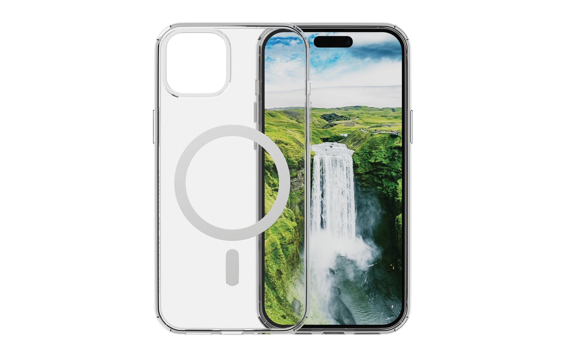 dbramante1928 Iceland Backcover – für Apple iPhone 15/15 Plus, MagSafe, Kunststoff, Transparent