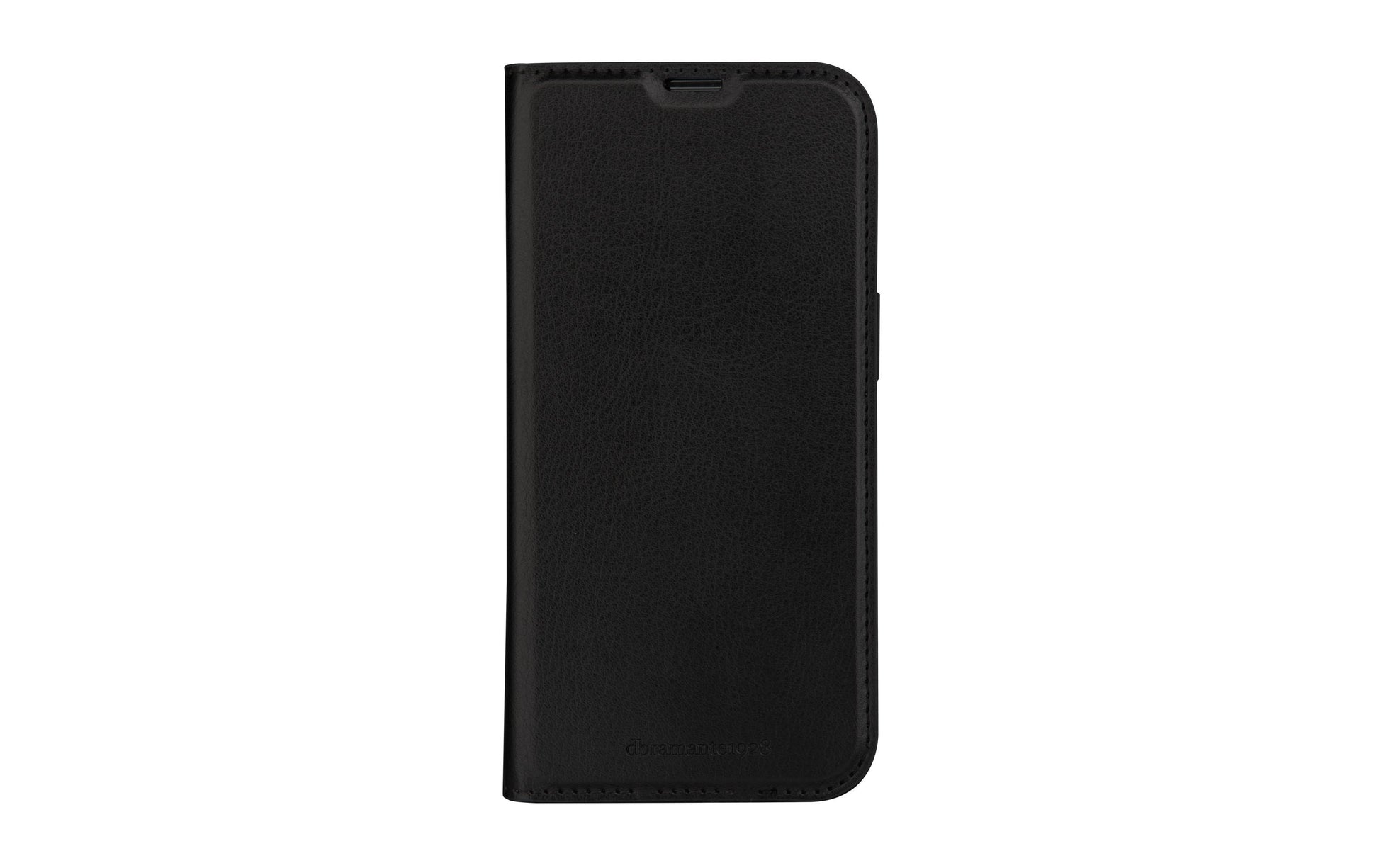 dbramante1928 Wallethülle – für Apple iPhone 15, mit Ständer, 1 Kartenfach, PU, Schwarz