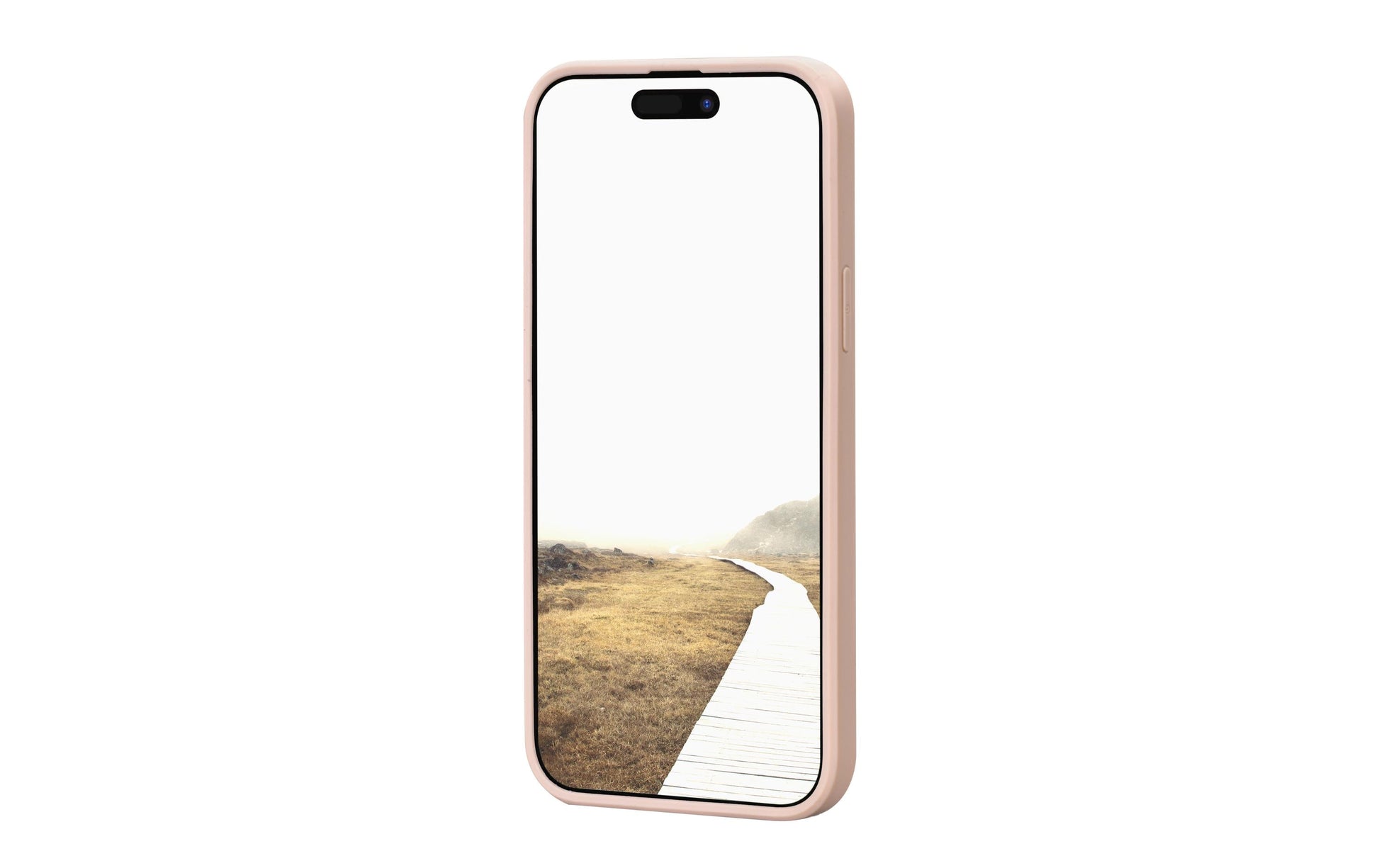 dbramante1928 Greenland Backcover – für Apple iPhone 15 Pro Max, Recycling-Kunststoff, Pink Sand