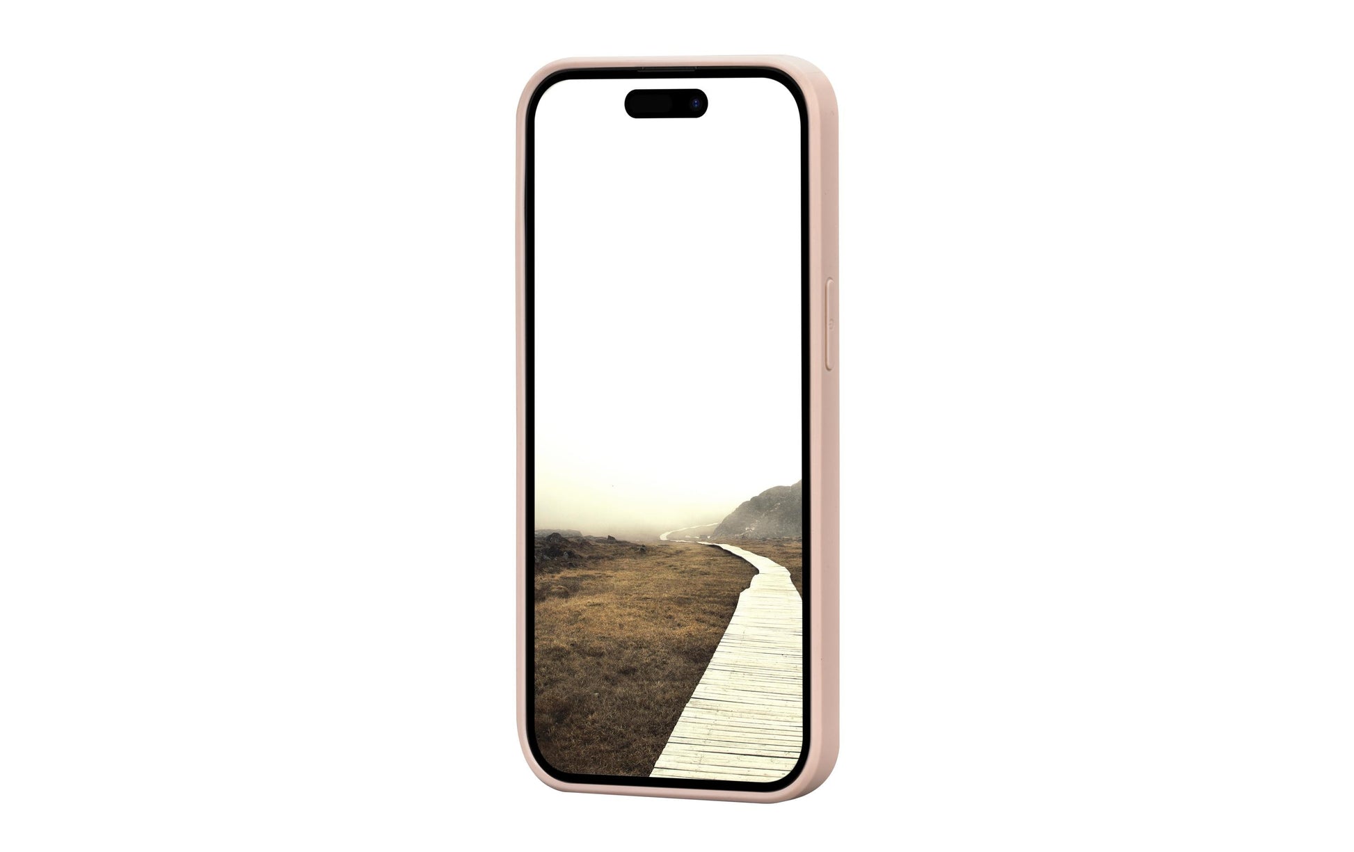 dbramante1928 Greenland Backcover – für Apple iPhone 15 Plus, Recycling-Kunststoff, Pink Sand