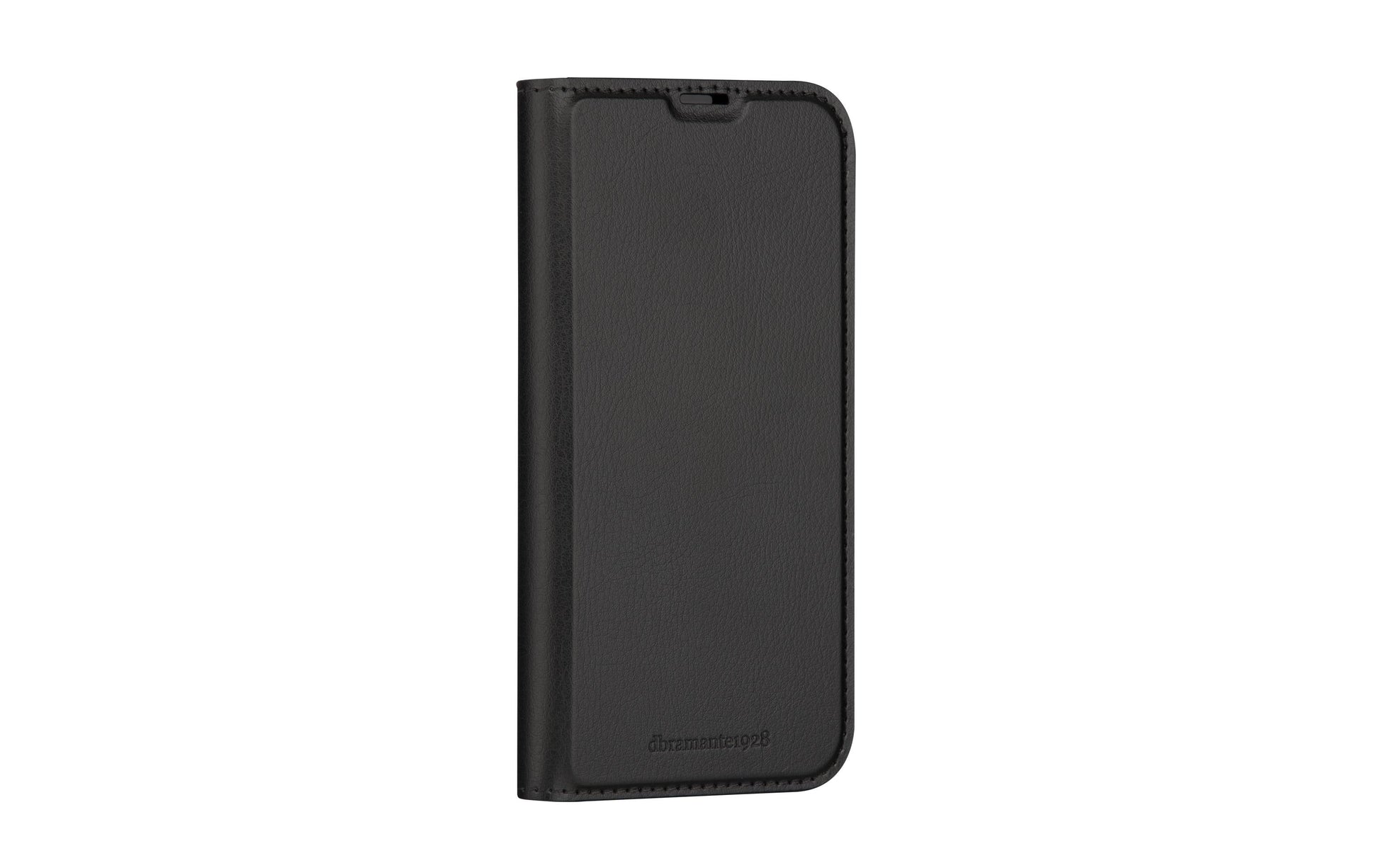 dbramante1928 Folio – für Apple iPhone 15 Pro, mit Ständer, 1 Kartenfach, PU, Schwarz, Magnetverschluss