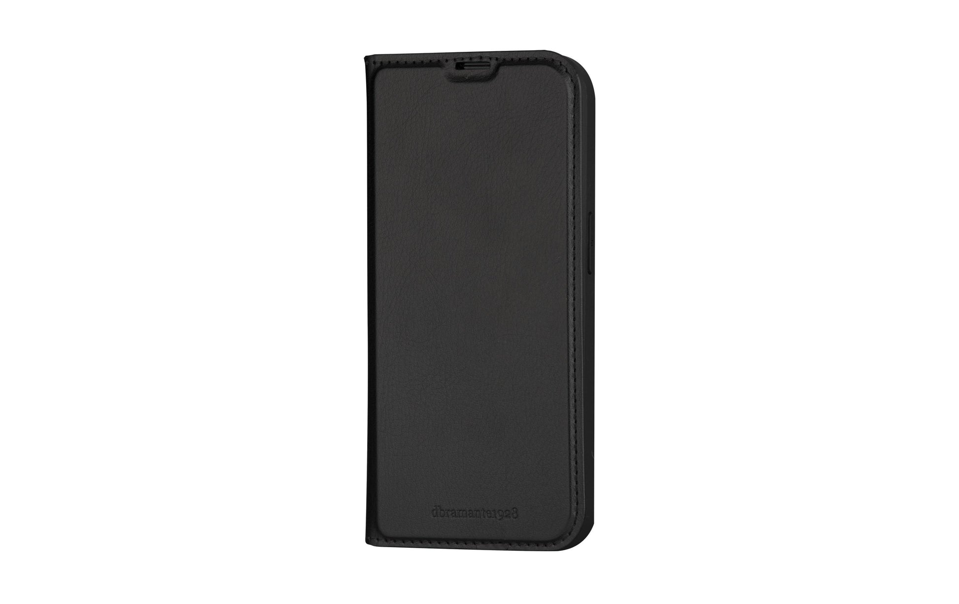 dbramante1928 Wallethülle – für Apple iPhone 15, mit Ständer, 1 Kartenfach, PU, Schwarz