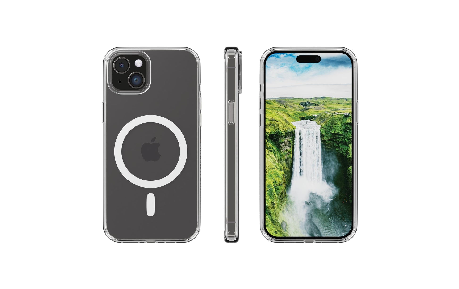 dbramante1928 Iceland Backcover – für Apple iPhone 15/15 Plus, MagSafe, Kunststoff, Transparent