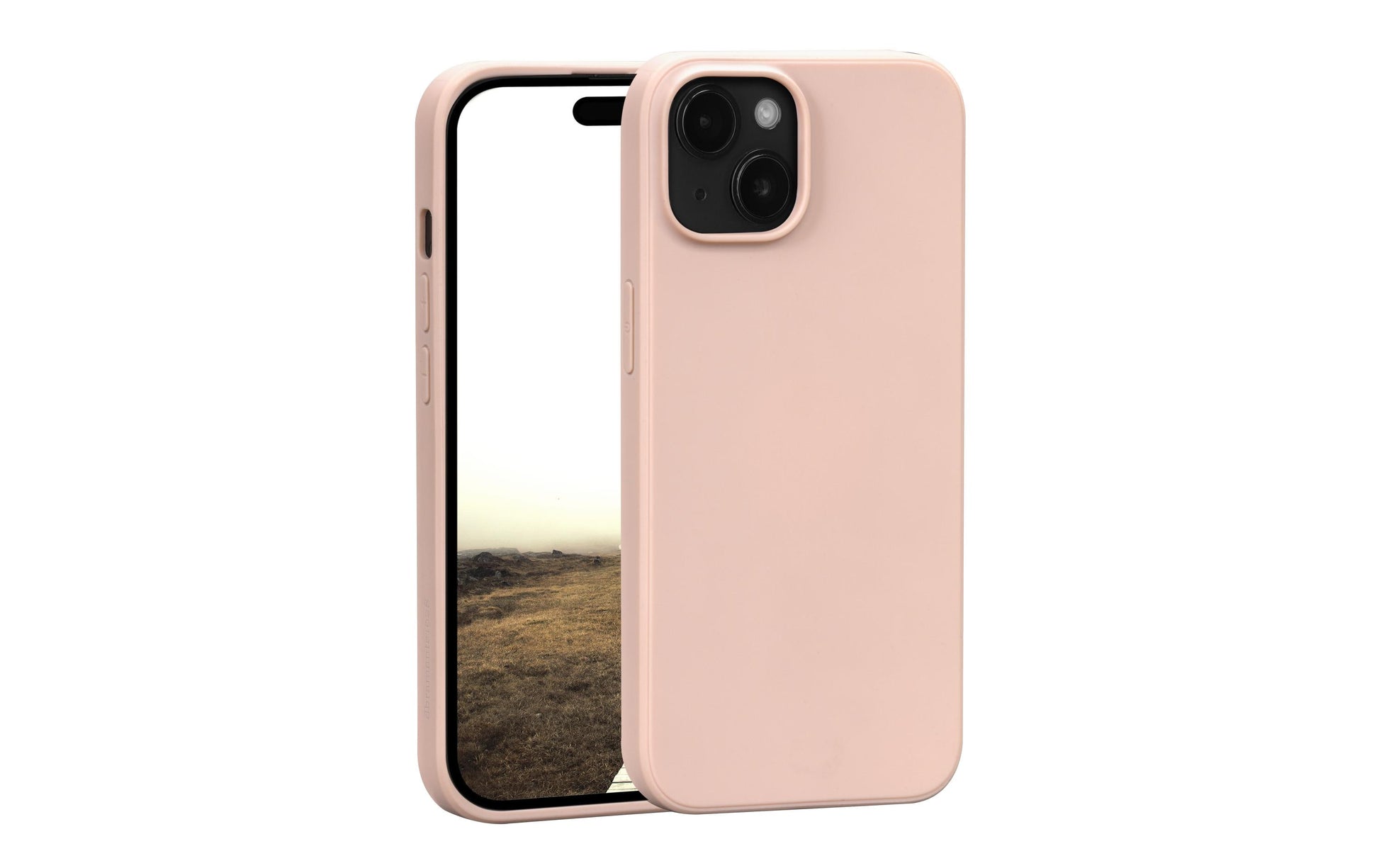 dbramante1928 Greenland Backcover – für Apple iPhone 15 Plus, Recycling-Kunststoff, Pink Sand