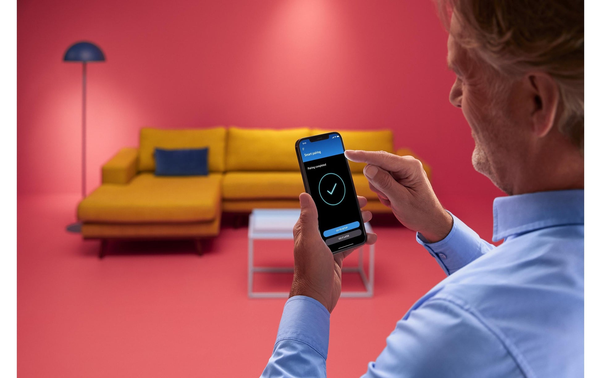 WiZ Smart-Leuchtmittel E14 P45 – RGB+CCT 2200–6500 K, 470 lm, 4,9 W, Bluetooth – IP20 – 1 Stk.