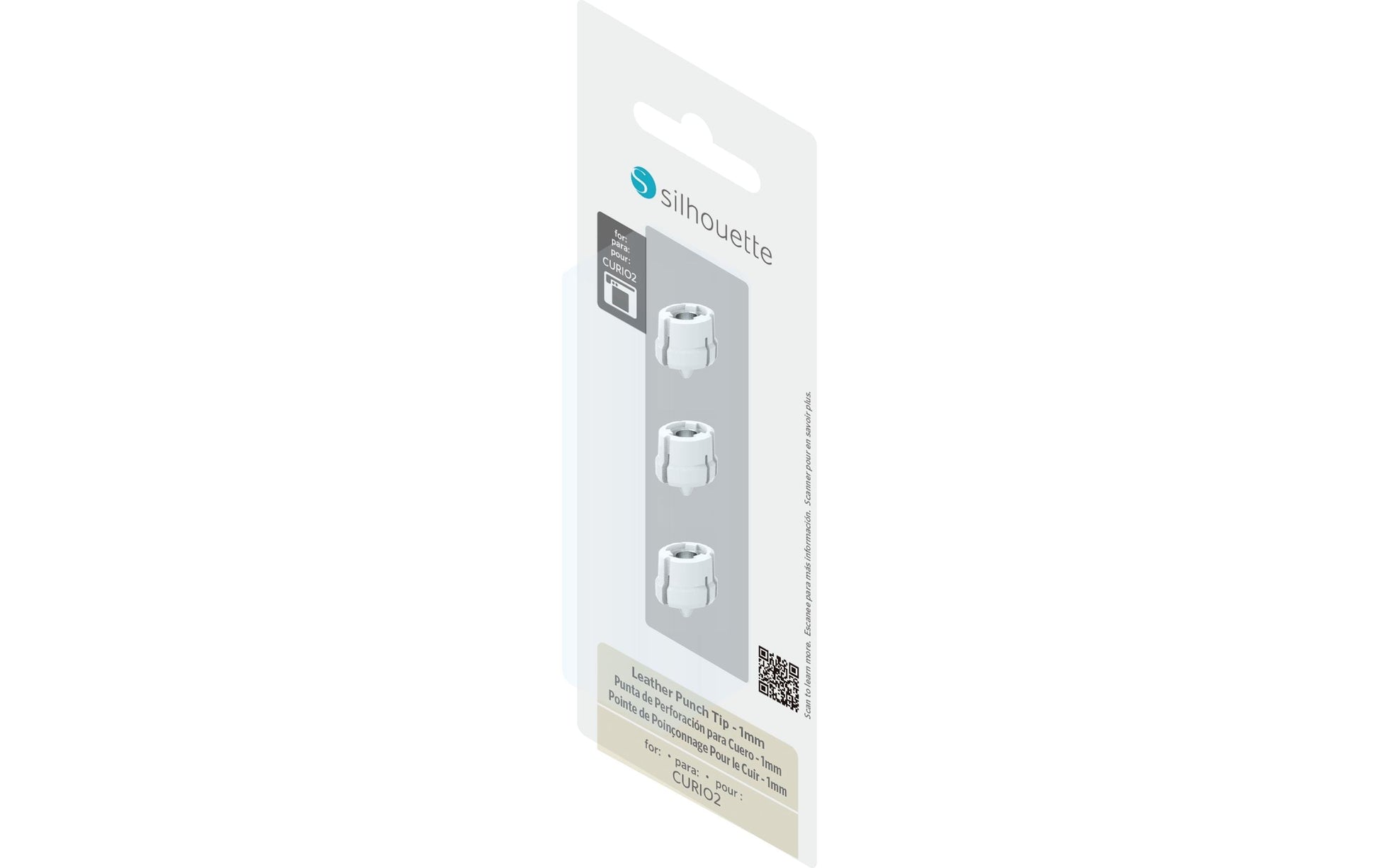 Silhouette Stanzwerkzeugspitzen – Curio 2, 1 mm, Schwarz, Weiss