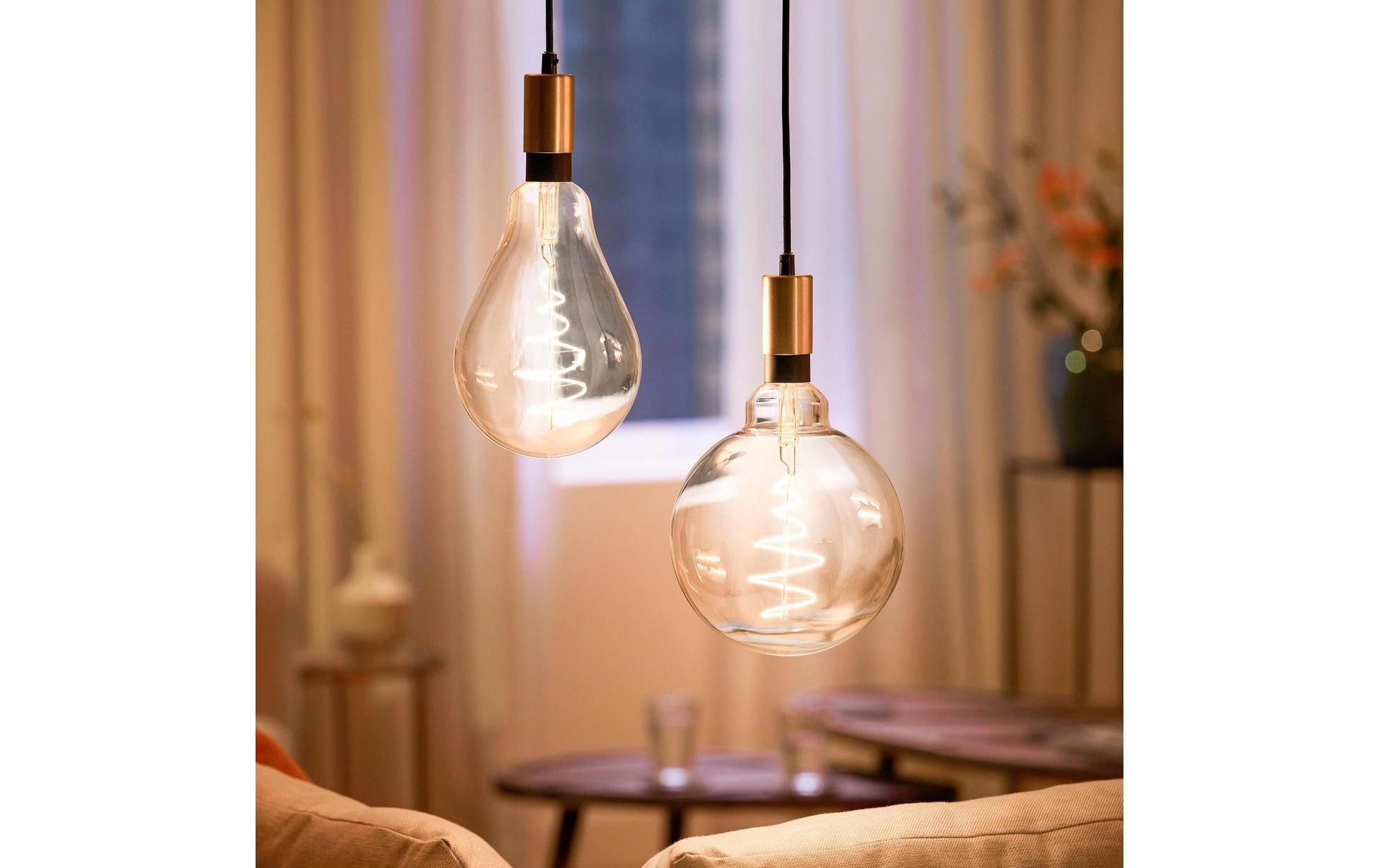 WiZ LED-Leuchtmittel PS160 – WLAN, Matt, Amazon Alexa, dimmbar – 2000–5000 K – 390 lm 6 W E27 IP20 – Gold Glänzend