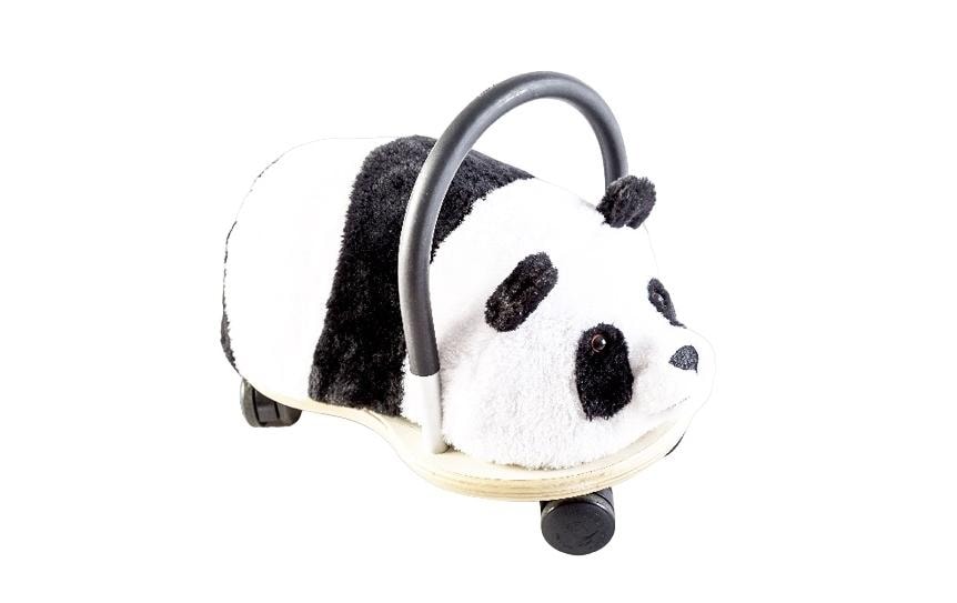 Wheely Bug Rutschfahrzeug Panda – 21 × 23 × 40 cm – ab 1 Jahr – Polyurethan, Schaumstoff, Holz – schwarz/weiss