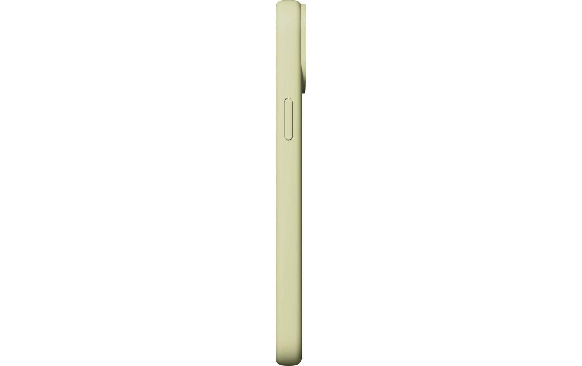NUDIENT Base Case – Rückcover – für Apple iPhone 15 Plus – Silikon, Blassgelb