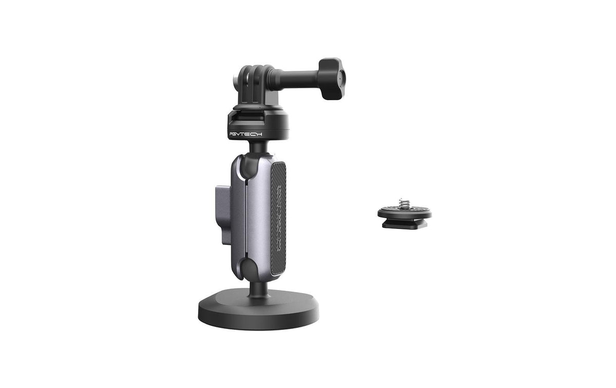 PGYTECH CapLock P-GM-220 Halterung – 360° Drehbar, 169 g, Aluminium – für Actioncams – Silber