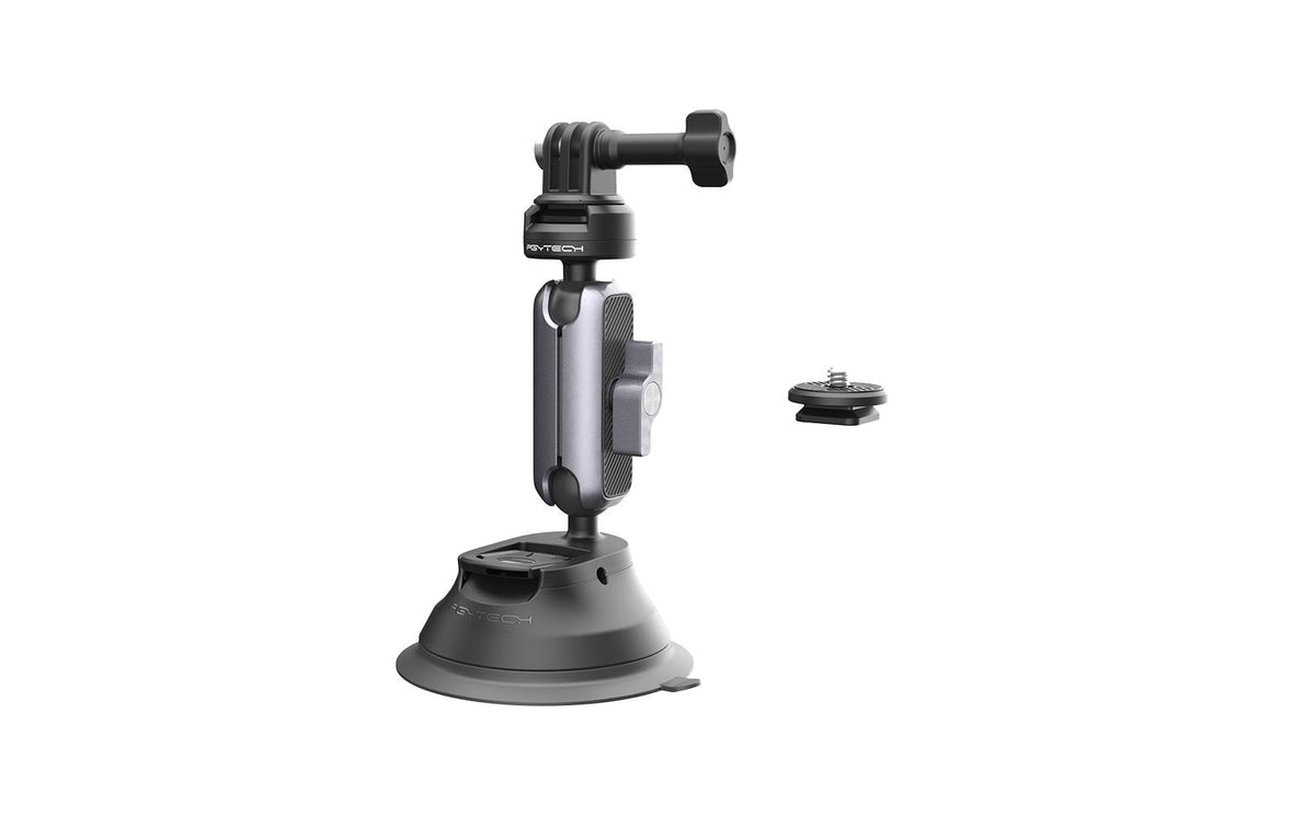 PGYTECH P-GM-223 CapLock Saugnapfhalterung – 360° Drehung, 1/4" Anschluss – für Universal – Silber