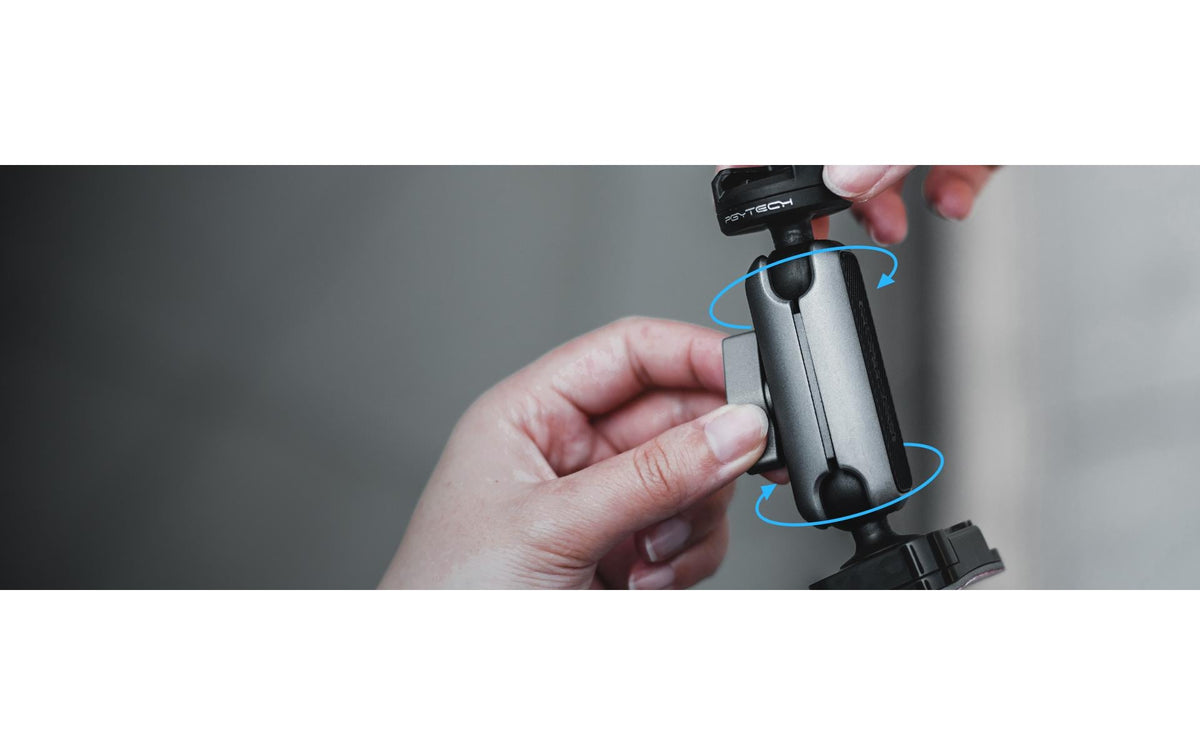 PGYTECH CapLock P-GM-225 Kamerahalterung – Helmhalterung, 360° drehbar – für Actioncams – Silber