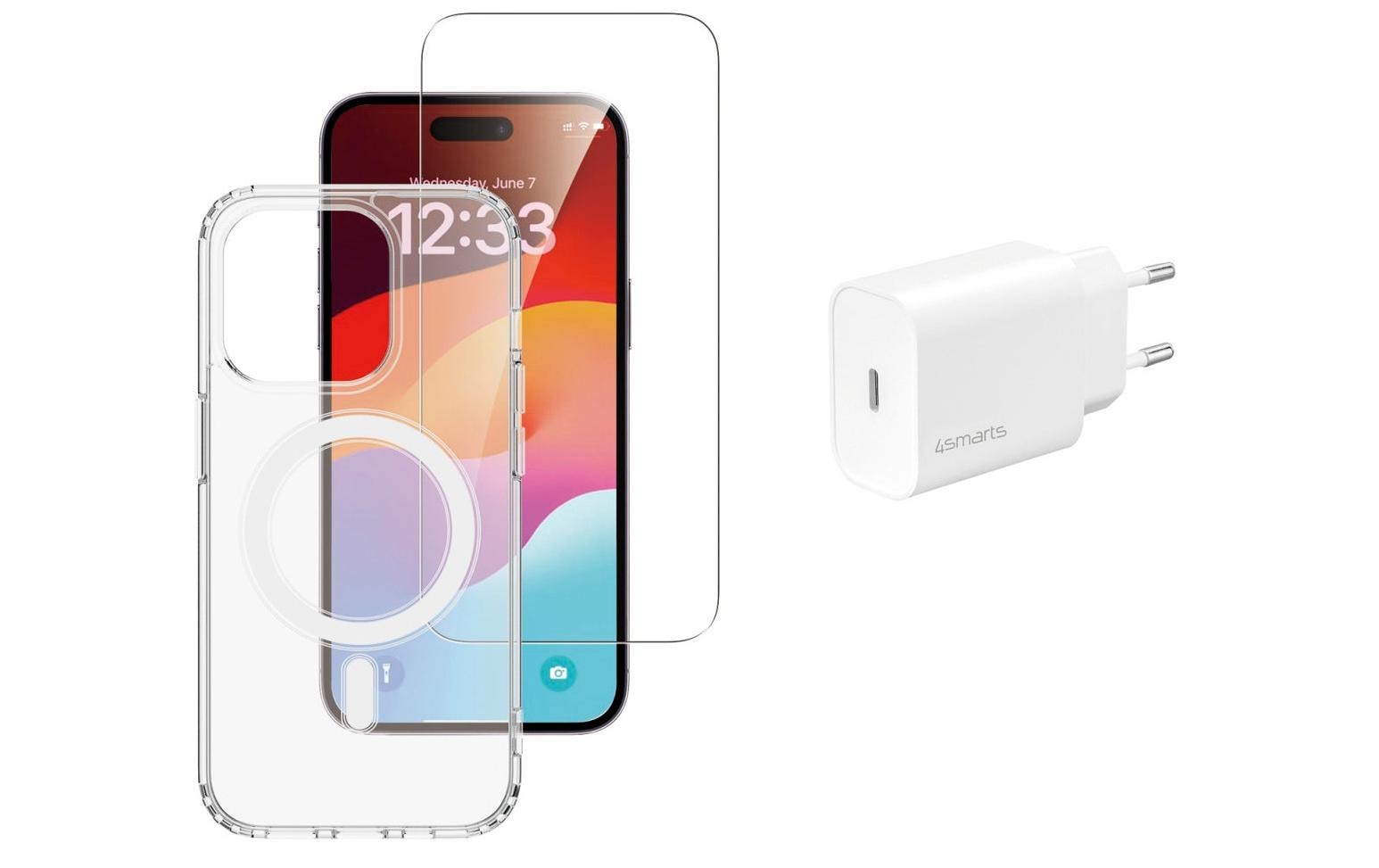 4smarts Backcover – für Apple iPhone 15 Pro, TPU, Transparent