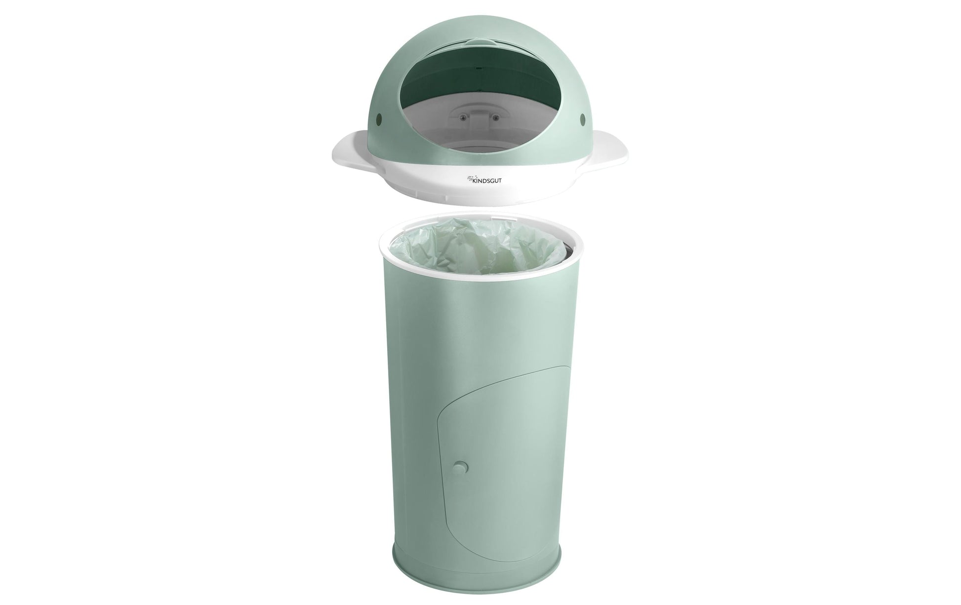 Kindsgut Windeleimer – Kunststoff, türkis – B × H × T 370 × 680 × 350 mm