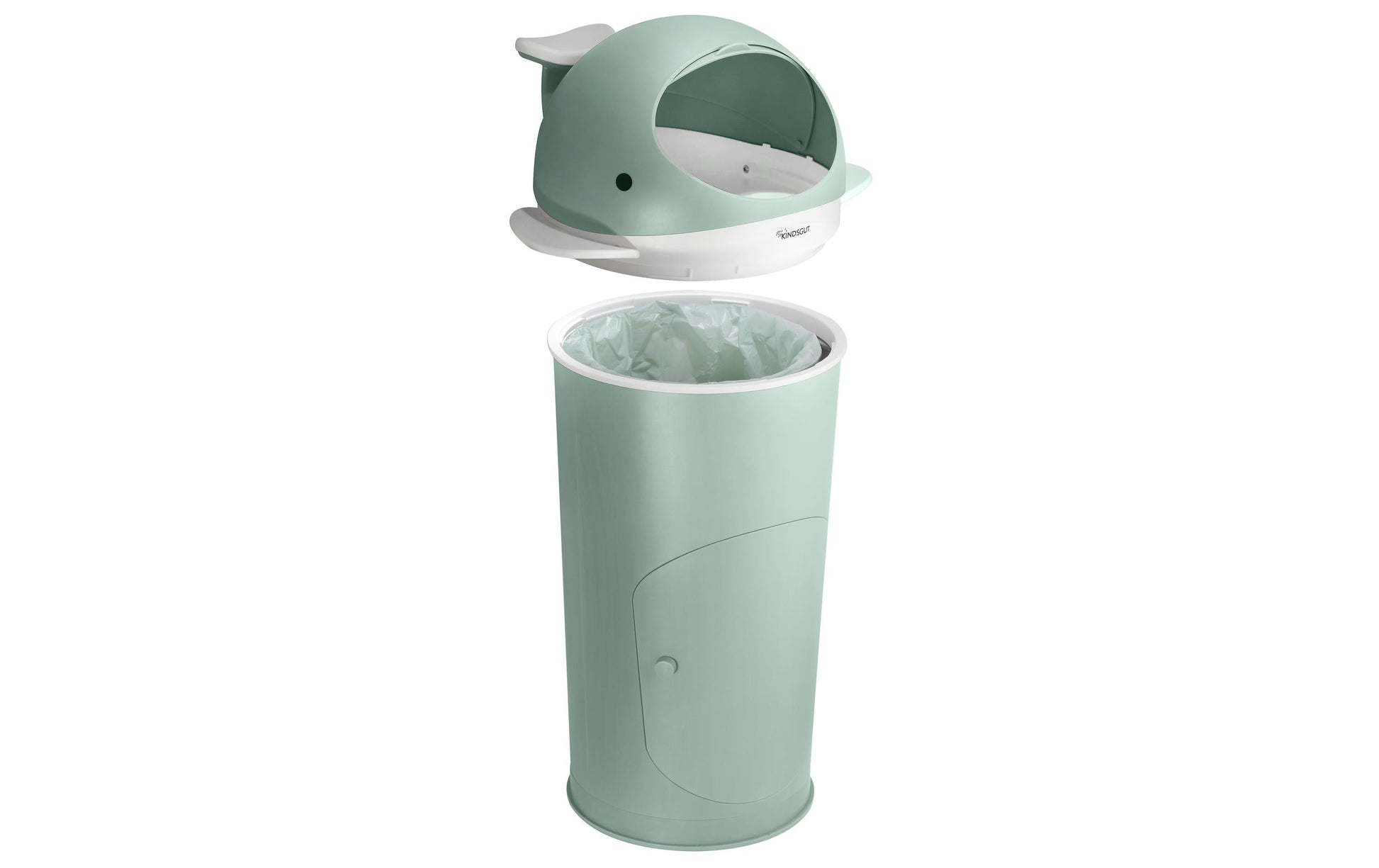 Kindsgut Windeleimer – Kunststoff, türkis – B × H × T 370 × 680 × 350 mm