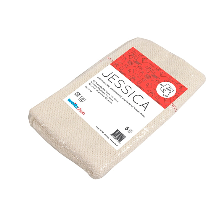 Weitaclean Scheuertuch Jessica – 50 × 70 cm, 65% Baumwolle/20% Polyester/15% Viskose, 5er-Set