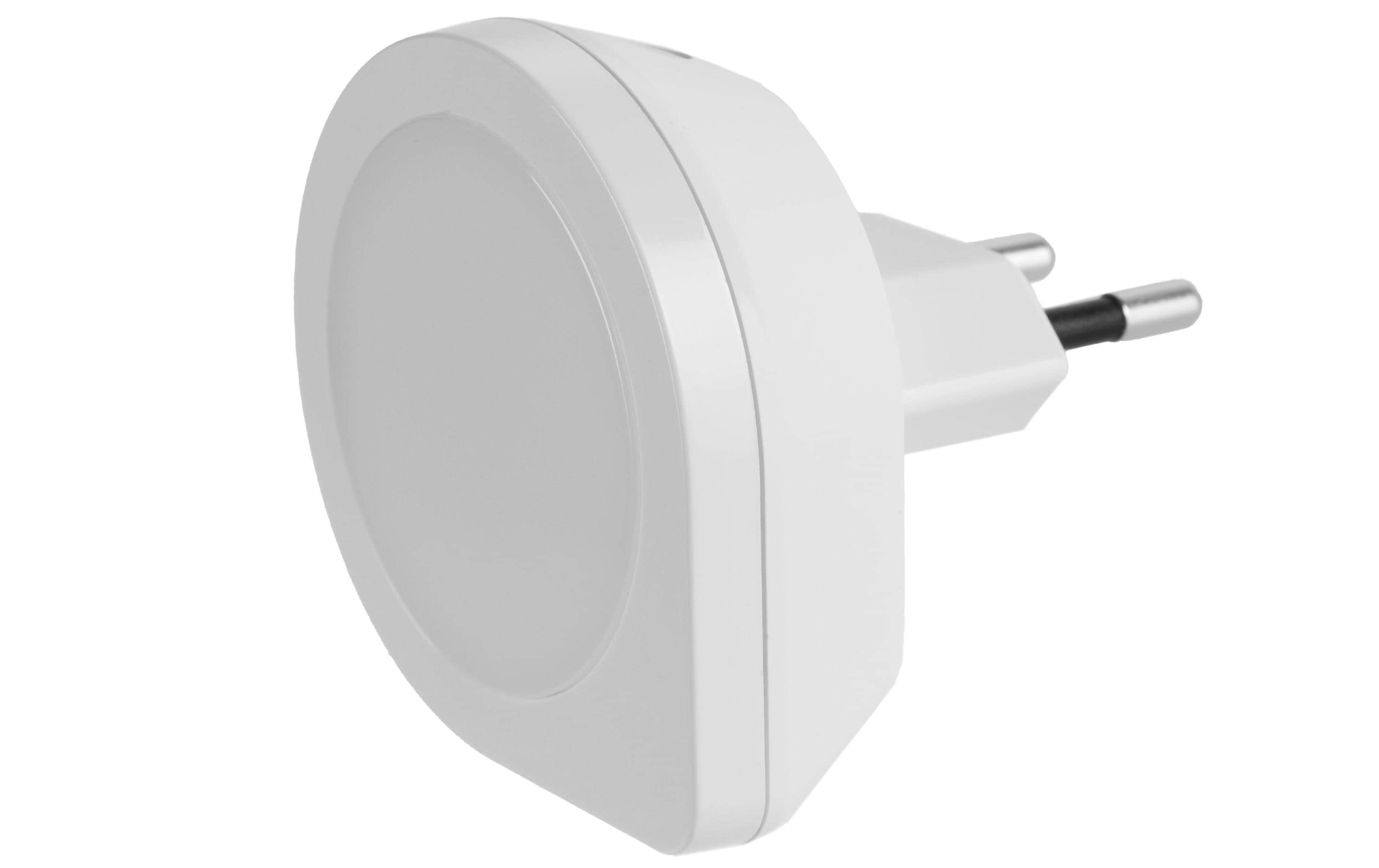 Cocon Nachtlicht Q Shape – Dämmerungssensor, Ø 6,2 cm – Weiss